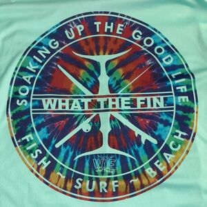 NWOT Salt Life Mint Long Sleeve Performance Tee with Tie-Dye Graphic